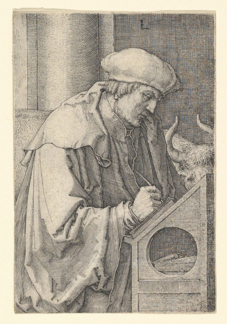 Pyhä Luukas, 1518. tekijältä Lucas van Leyden