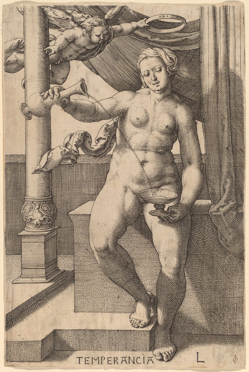 Temperancia (Temperance) tekijältä Lucas van Leyden
