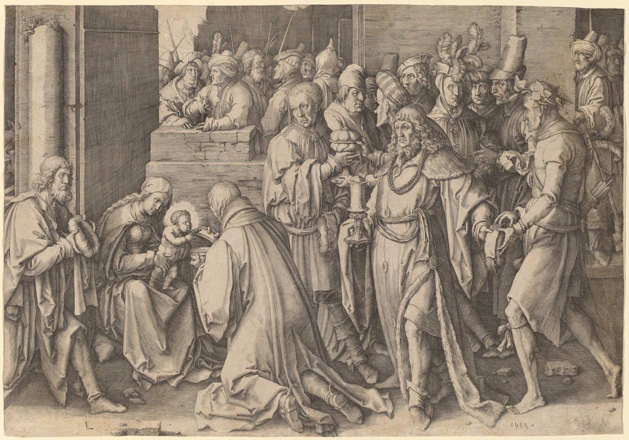 Maagien palvonta tekijältä Lucas van Leyden