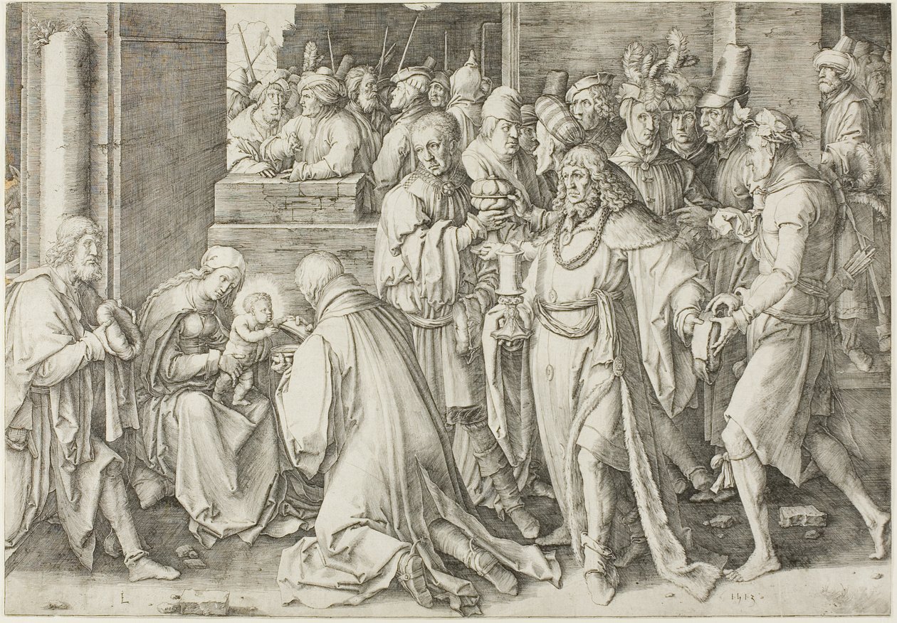 Maagien palvonta tekijältä Lucas van Leyden