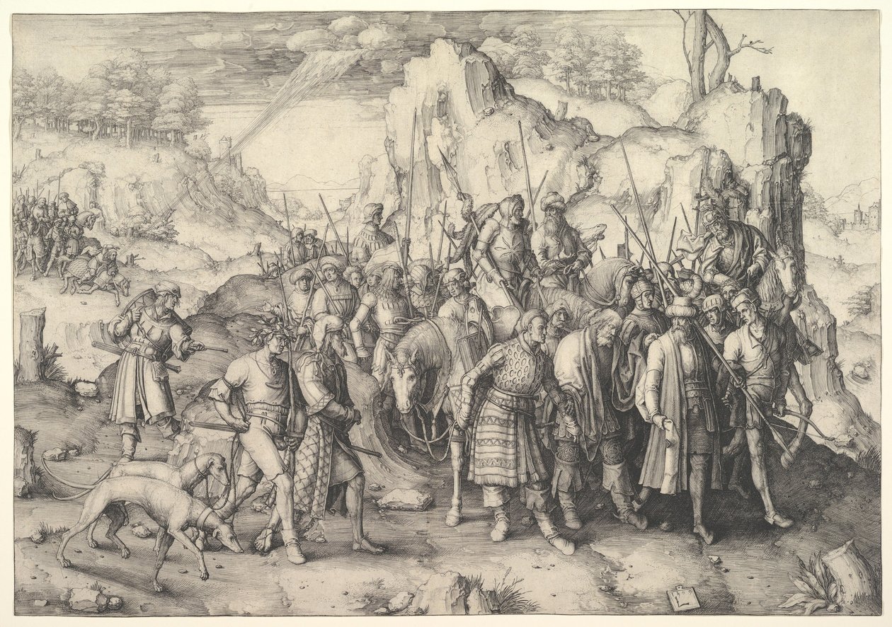 Pyhän Paavalin kääntymys tekijältä Lucas van Leyden