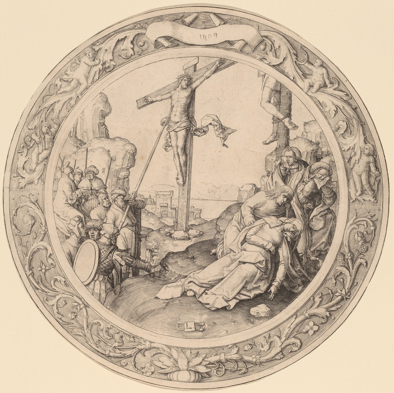 Ristiinnaulitseminen tekijältä Lucas van Leyden