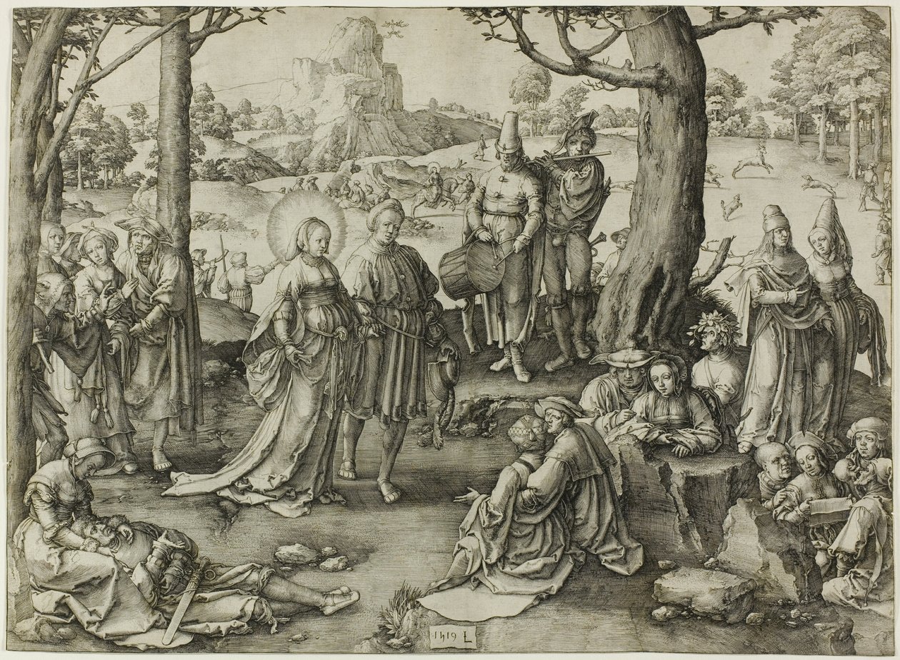 Pyhän Maria Magdaleenan tanssi tekijältä Lucas van Leyden