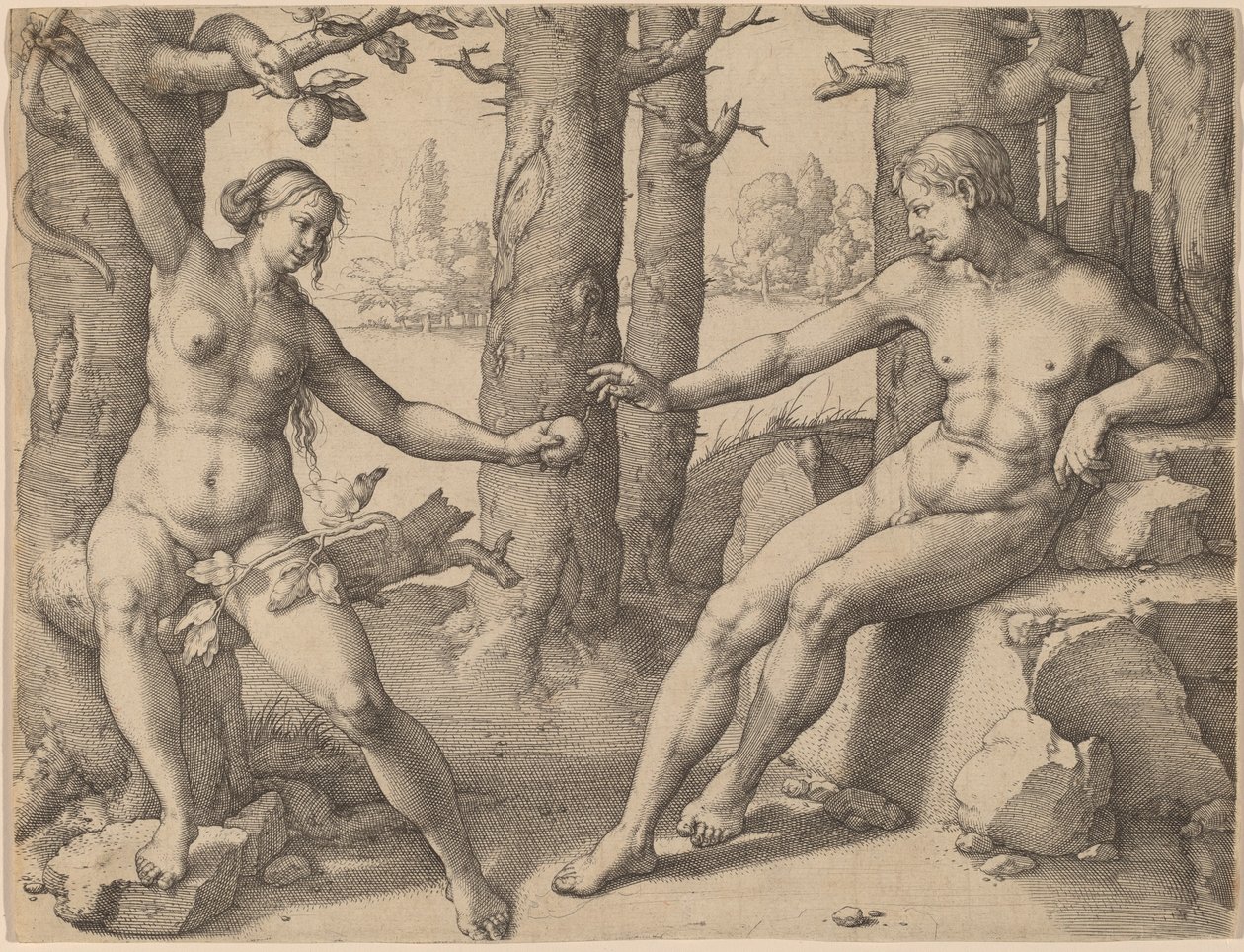 Ihmisen lankeemus tekijältä Lucas van Leyden