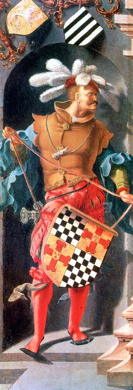 Jerikon sokean miehen paraneminen, yksityiskohta, 1531 tekijältä Lucas van Leyden
