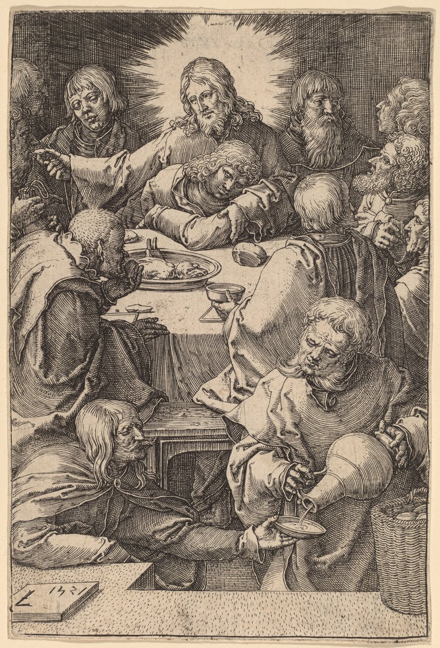 Viimeinen ehtoollinen tekijältä Lucas van Leyden