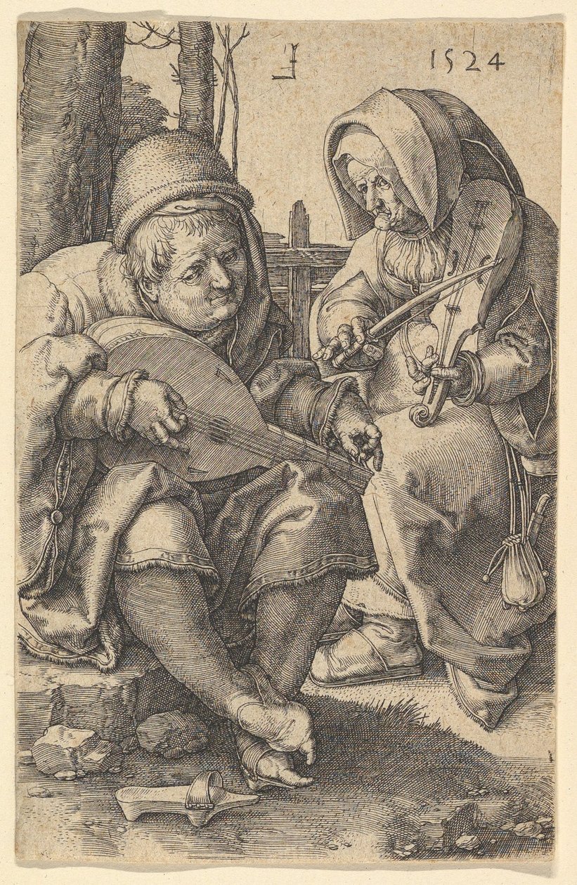 Muusikot, 1524. tekijältä Lucas van Leyden