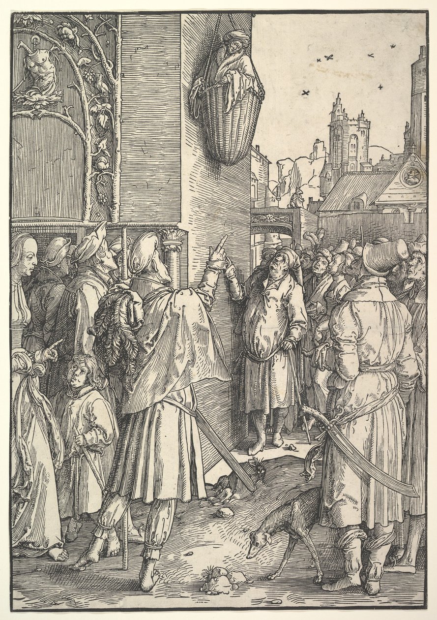 Runoilija Vergilius korissa, 1512. tekijältä Lucas van Leyden