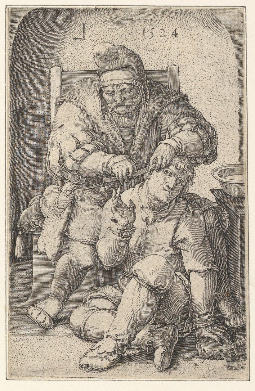 Kirurgi, 1524. tekijältä Lucas van Leyden