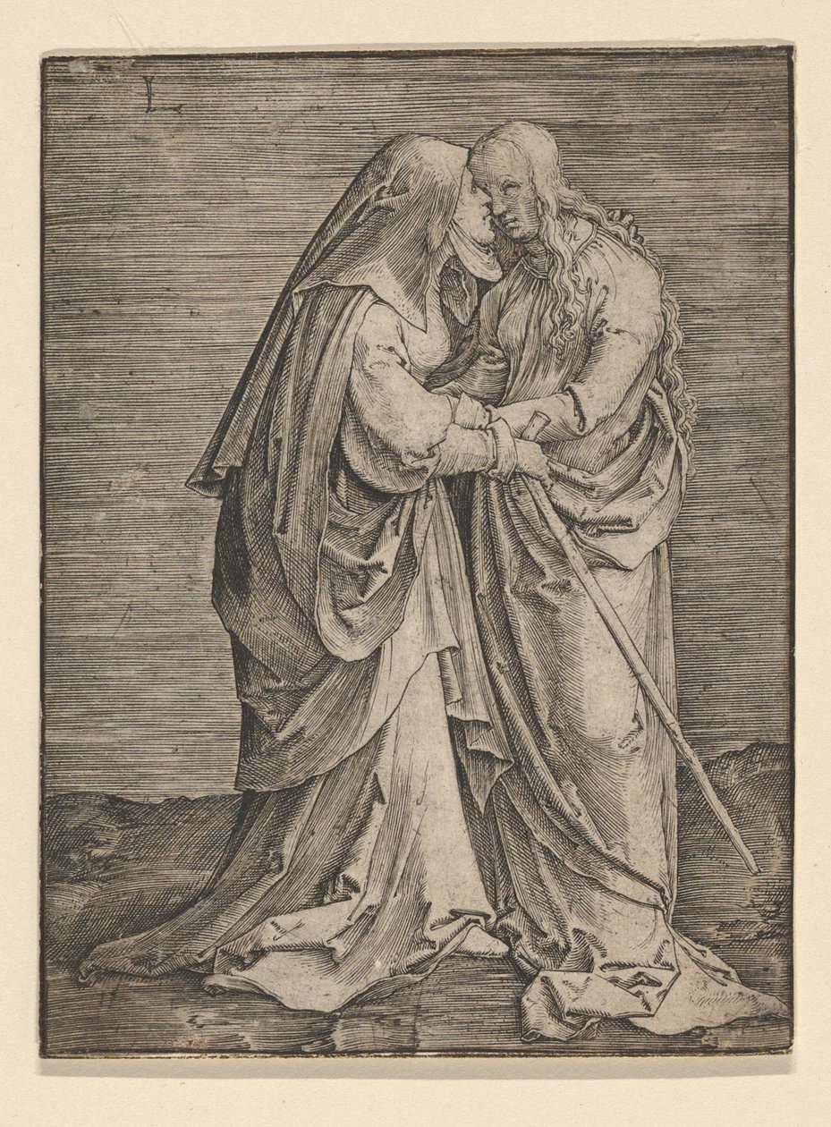 Vierailu, n. 1516. tekijältä Lucas van Leyden