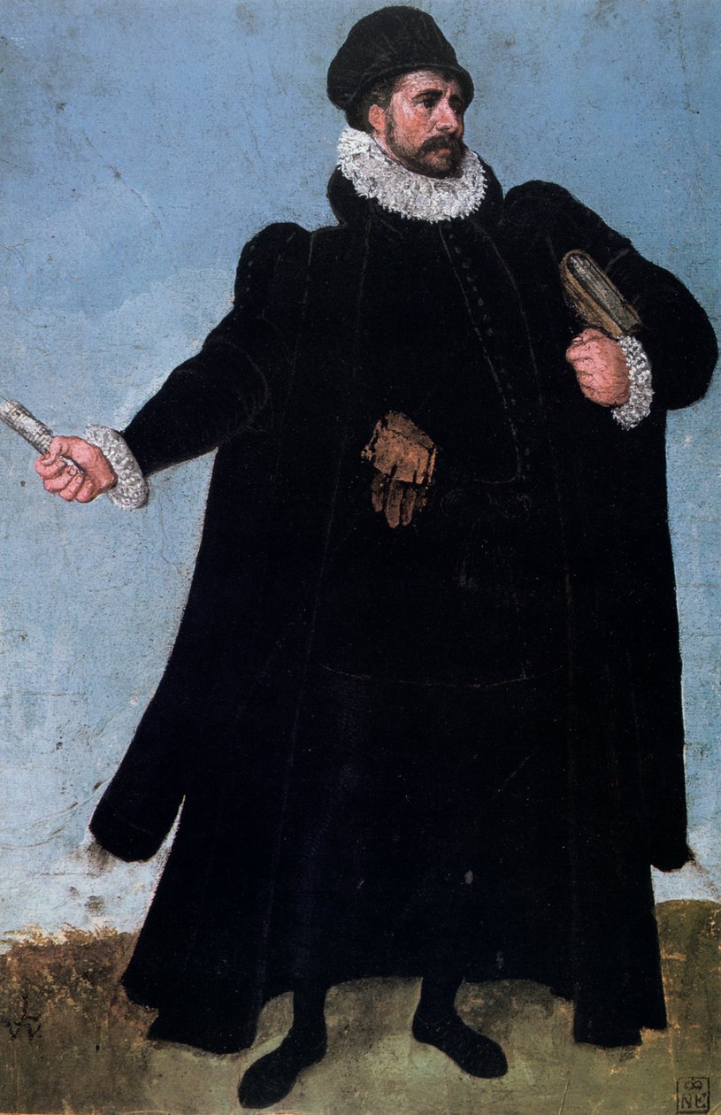 Tutkimus asusta, 1500-luku. tekijältä Lucas van Valckenborch