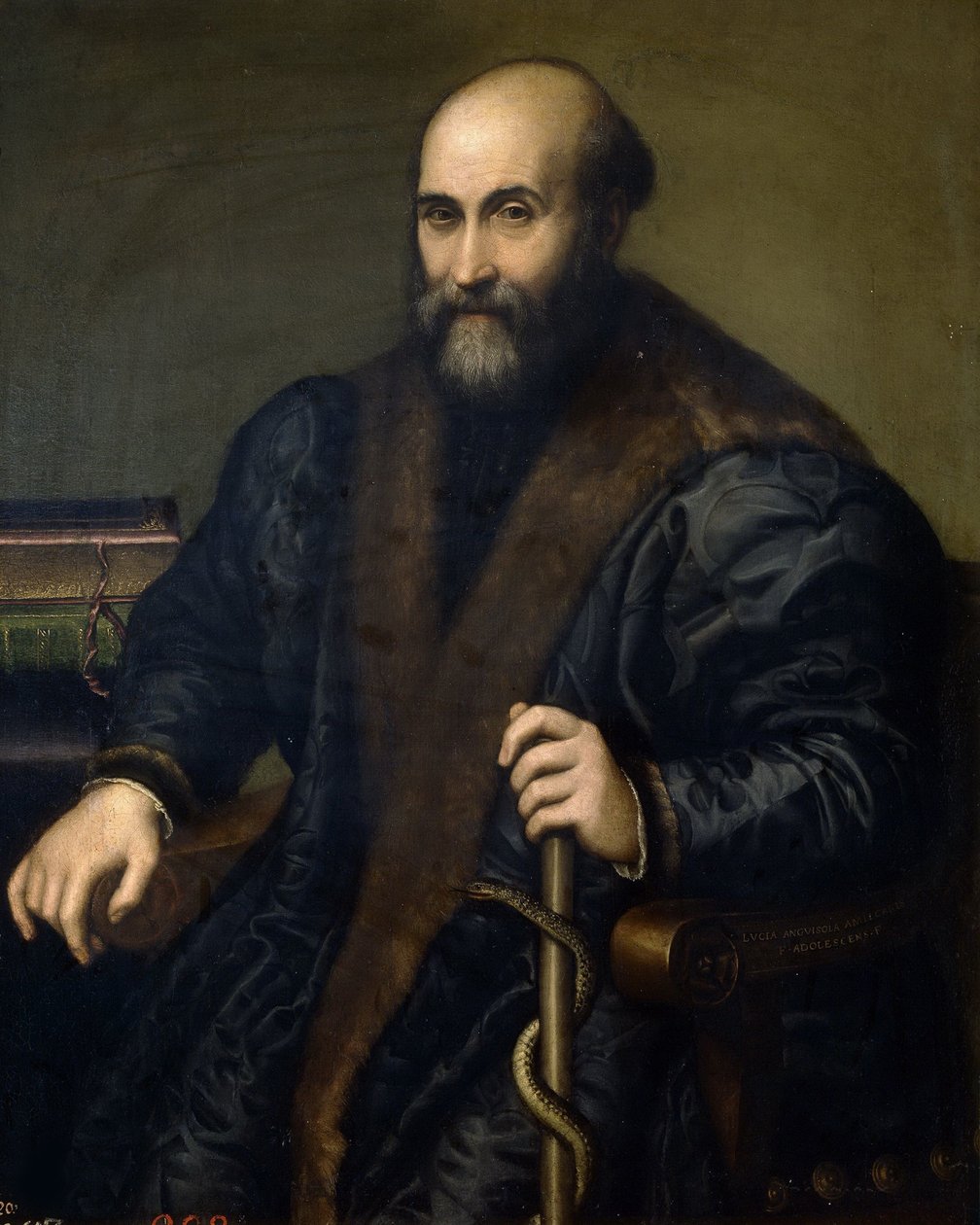 Pietro Mannan muotokuva, 1557. tekijältä Lucia Anguissola