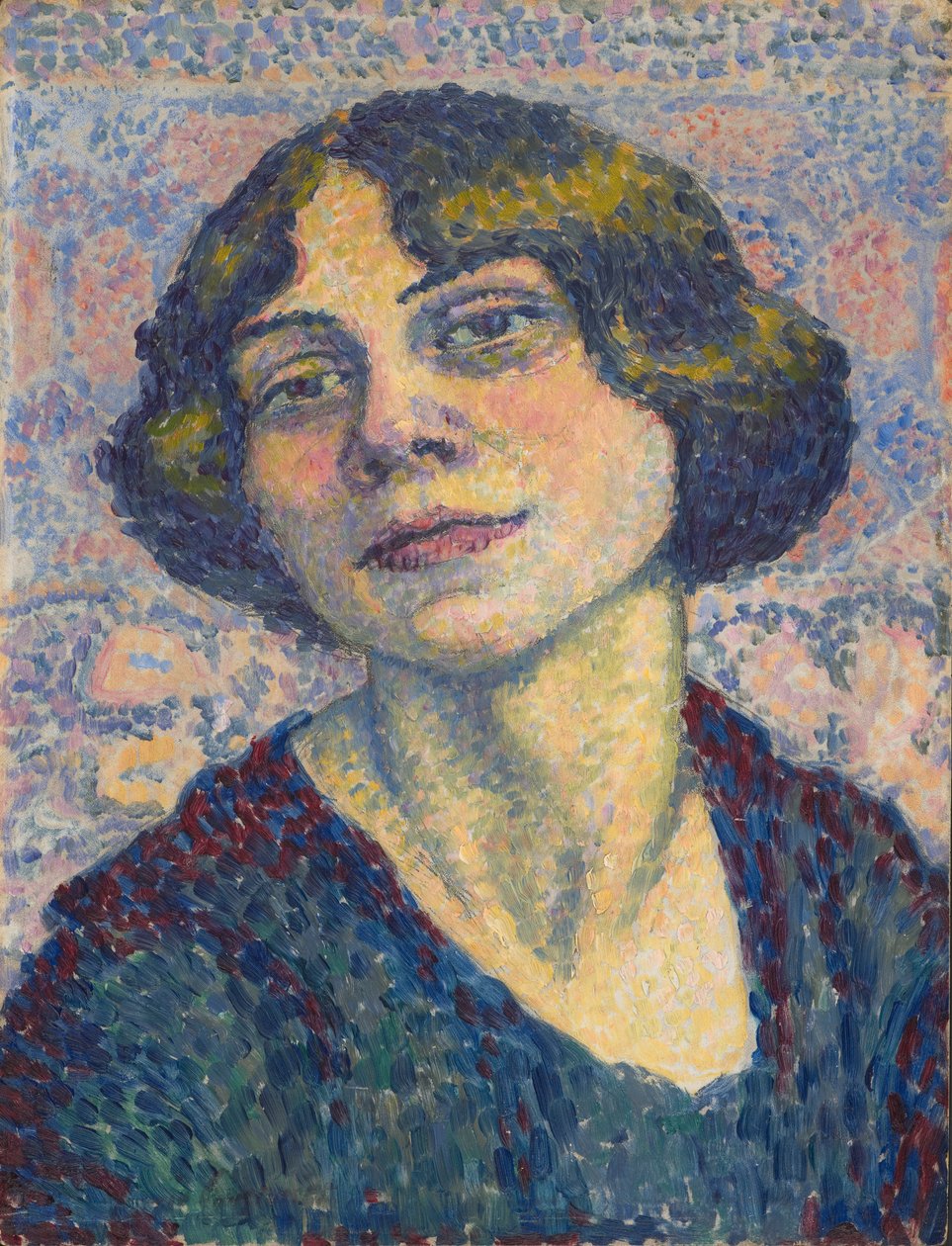 Omakuva, n. 1905-10 (öljy paneelille) tekijältä Lucie Cousturier