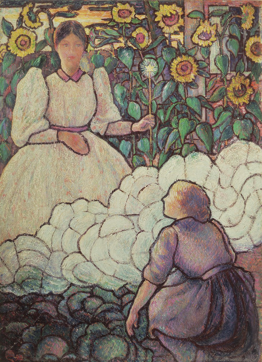 Huonekalut ja erilaiset esineet 1100- ja 1300-luvuilta tekijältä Lucien Pissarro