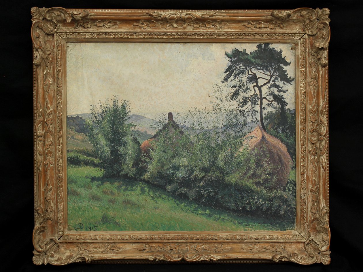 Dorsetin maisema, 1915 tekijältä Lucien Pissarro