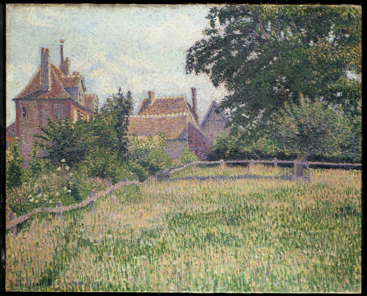Kuurojen talo, Éragny, 1886 tekijältä Lucien Pissarro