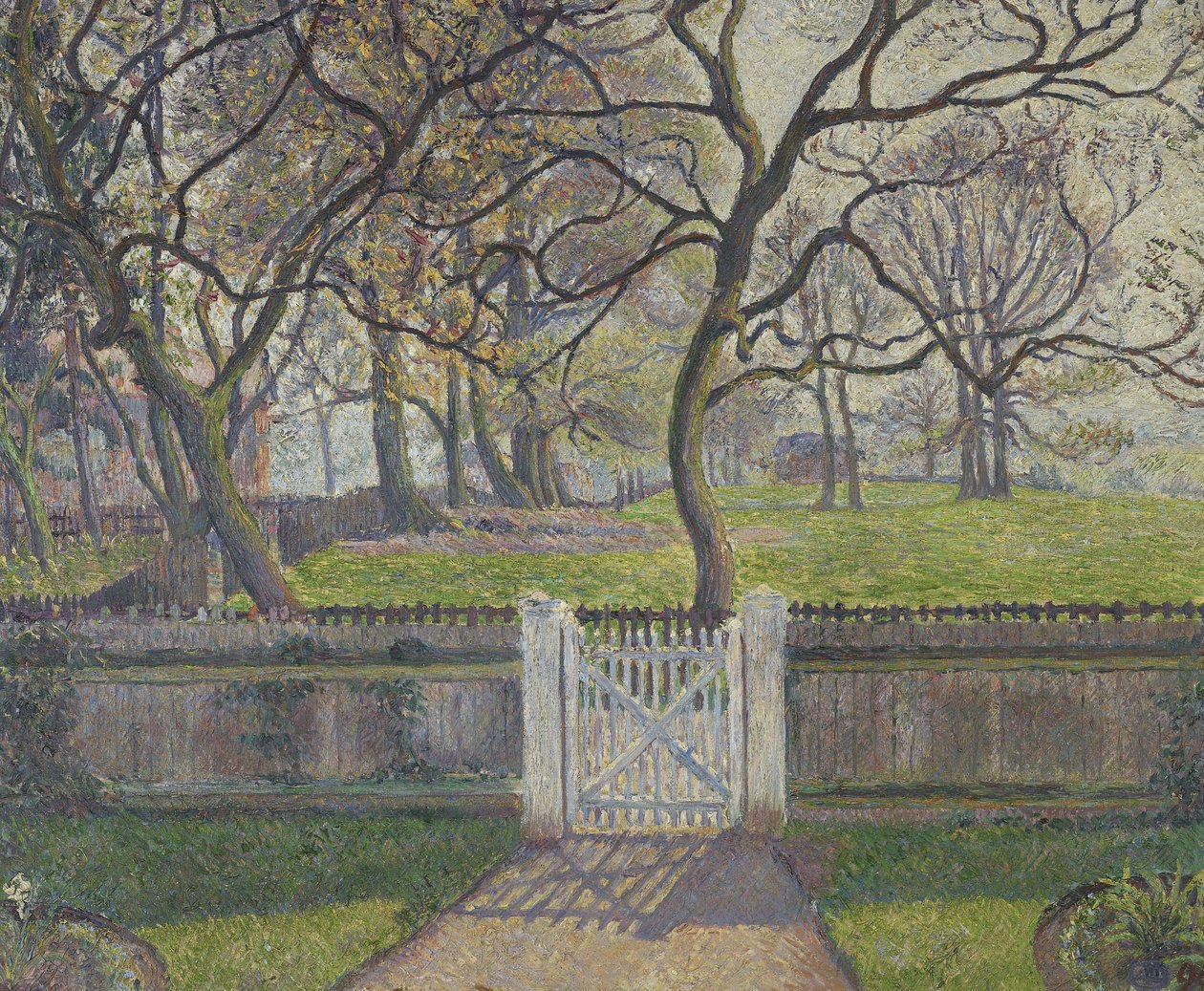 Puutarhan portti, Epping, 1894 tekijältä Lucien Pissarro