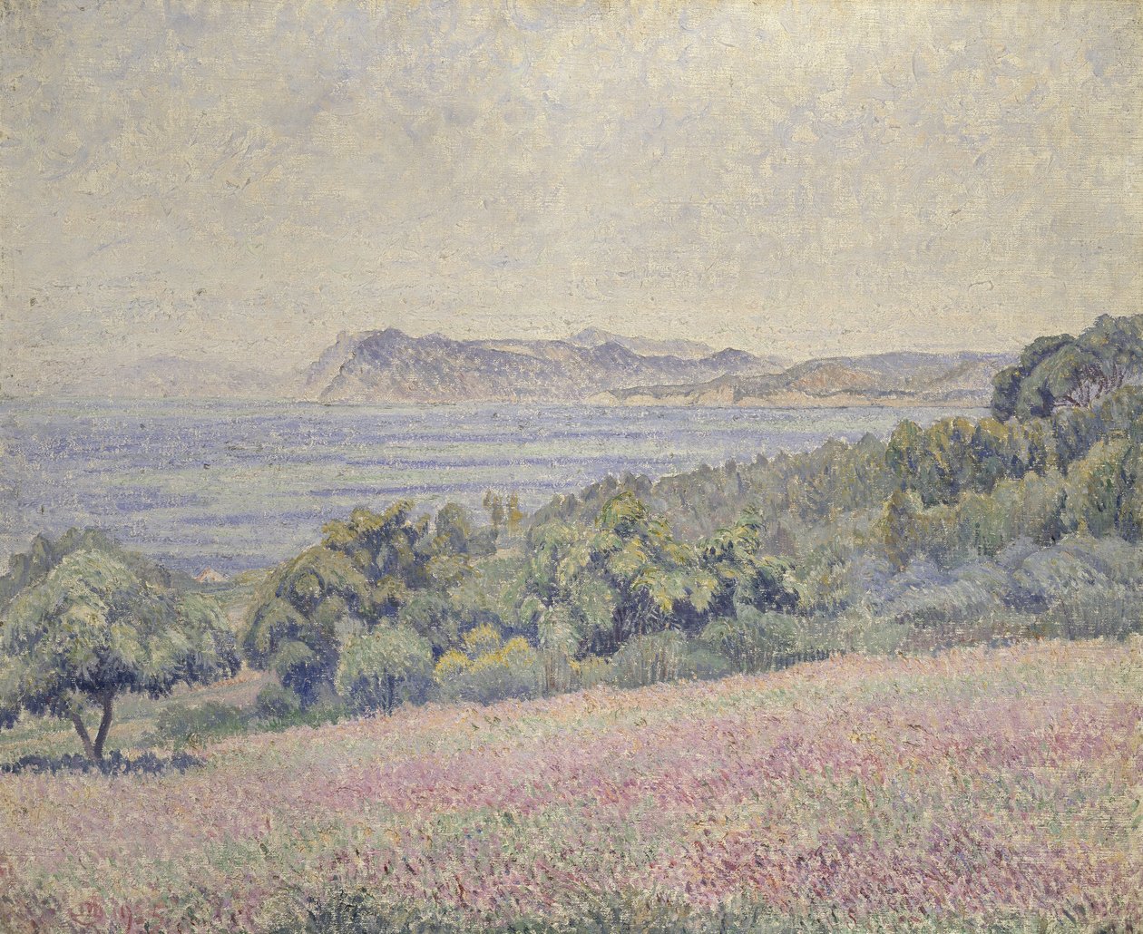 Thistles, Le Brusq, 1925 tekijältä Lucien Pissarro