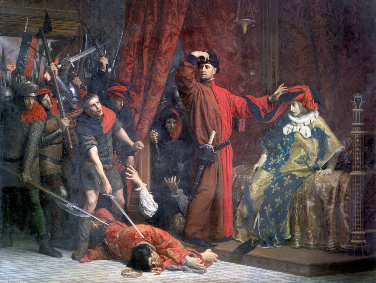 Kauppiaiden provosti .. ja hänen perillisensä Charles, 1879 tekijältä Lucien Etienne Melingue