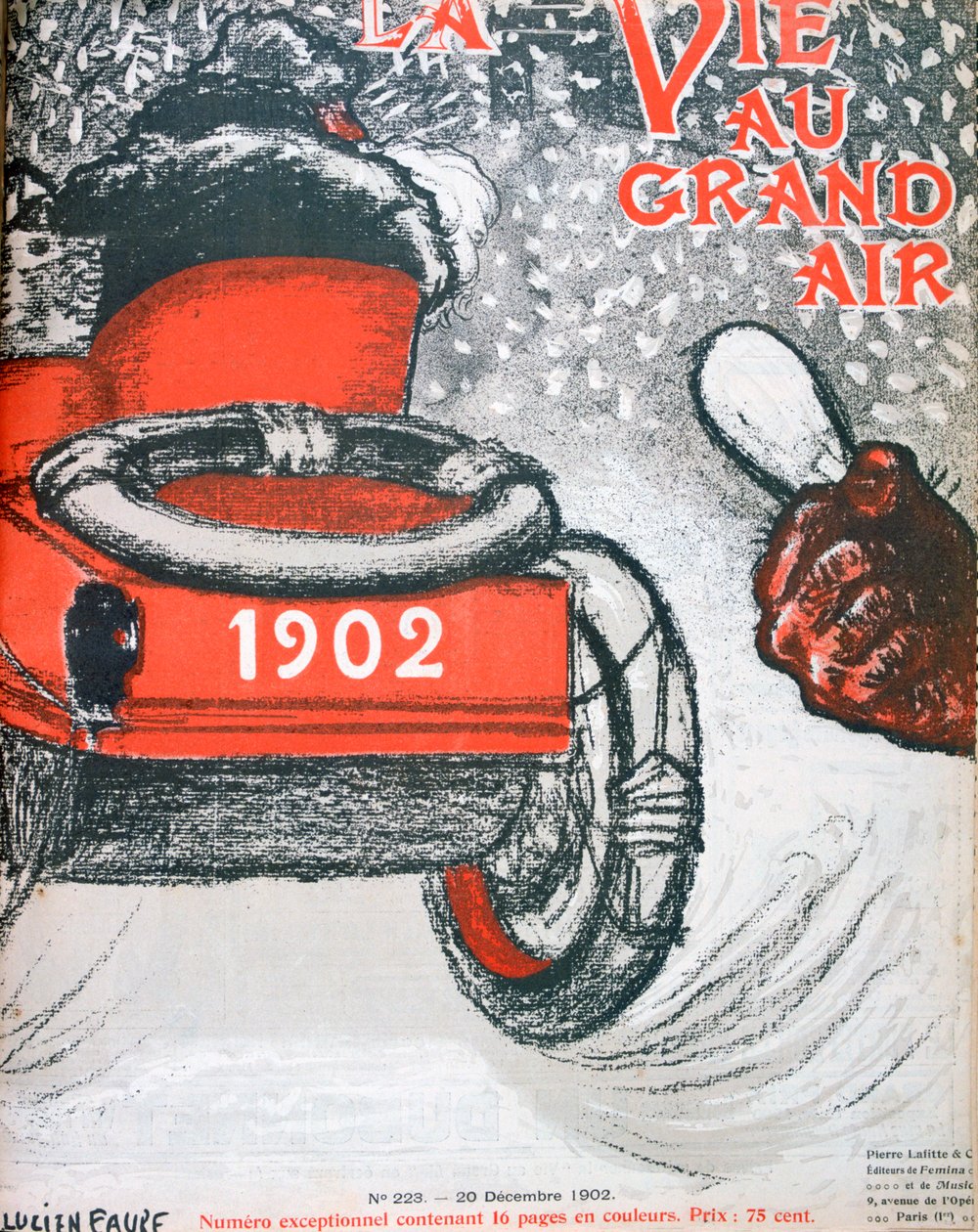 La Vie au Grand Airin etukansi, 20. joulukuuta 1902 tekijältä Lucien Faure