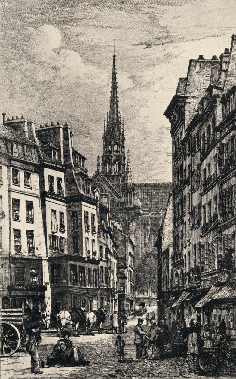 "Place Maubert", 1915 tekijältä Lucien Gautier