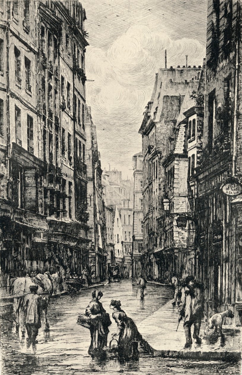 "Rue Galande", 1915 tekijältä Lucien Gautier