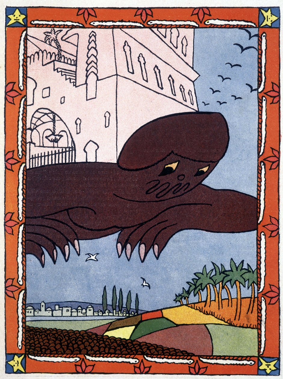 Nero - elokuvassa "" Tuhat ja yksi yö"" ill. Kirjailija: Lucien Laforge (1889-1952) tekijältä Lucien Laforge