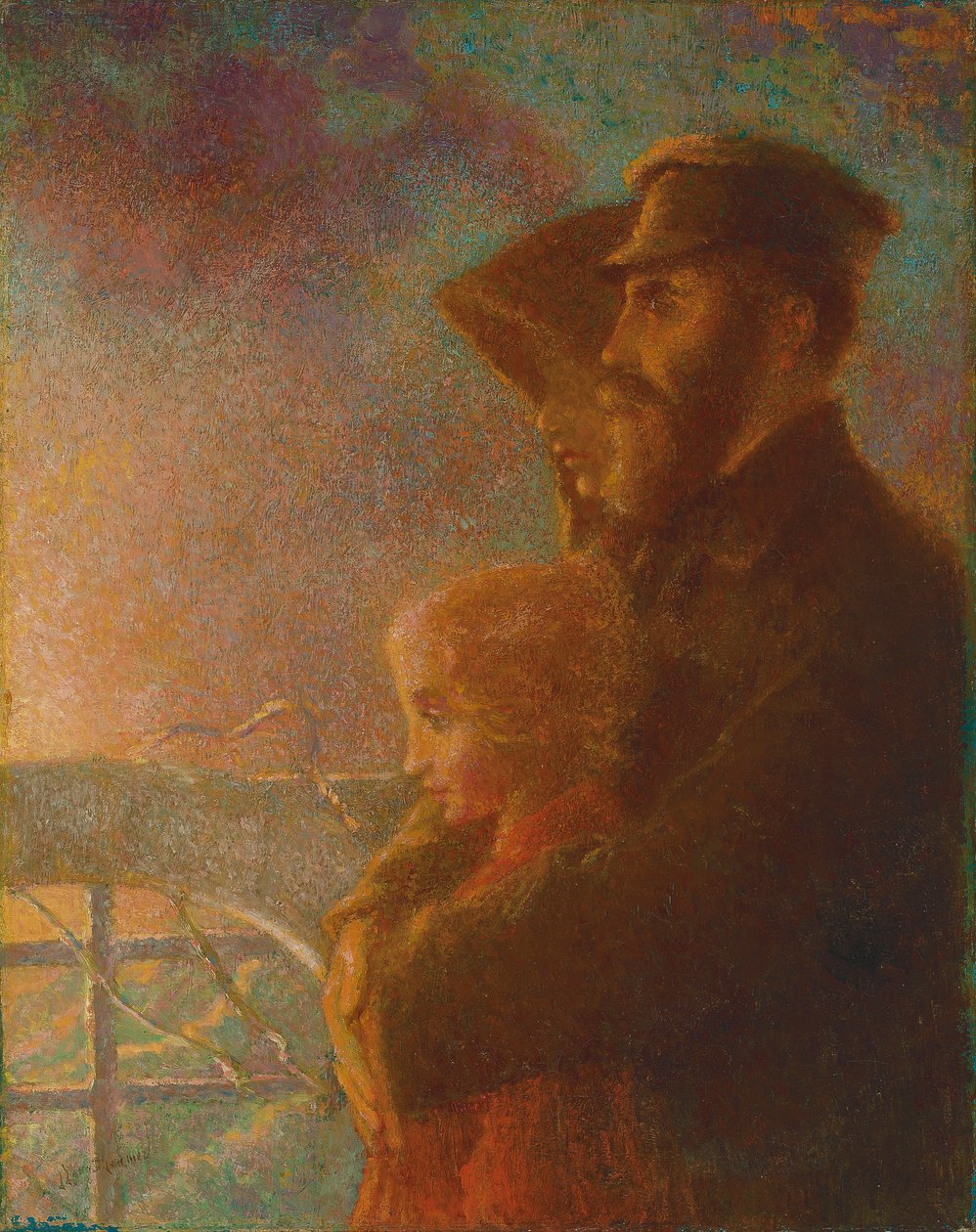 Venäläiset emigrantit, n. 1900 (öljy kankaalle) tekijältä Lucien Levy Dhurmer
