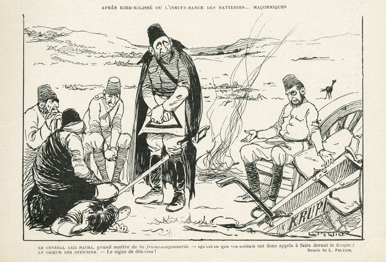 Kuva Le Riressa, 11.9.12. - Kirk-Kilissen tai paristojen riittämättömyyden jälkeen (kaiverrus) tekijältä Lucien Metivet
