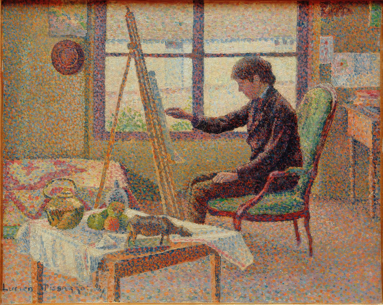 Taiteilijan ateljee - veljen muotokuva tekijältä Lucien Pissarro