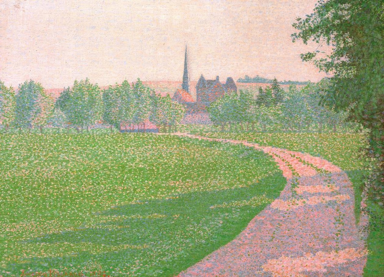 Die Kirche von Eragny tekijältä Lucien Pissarro
