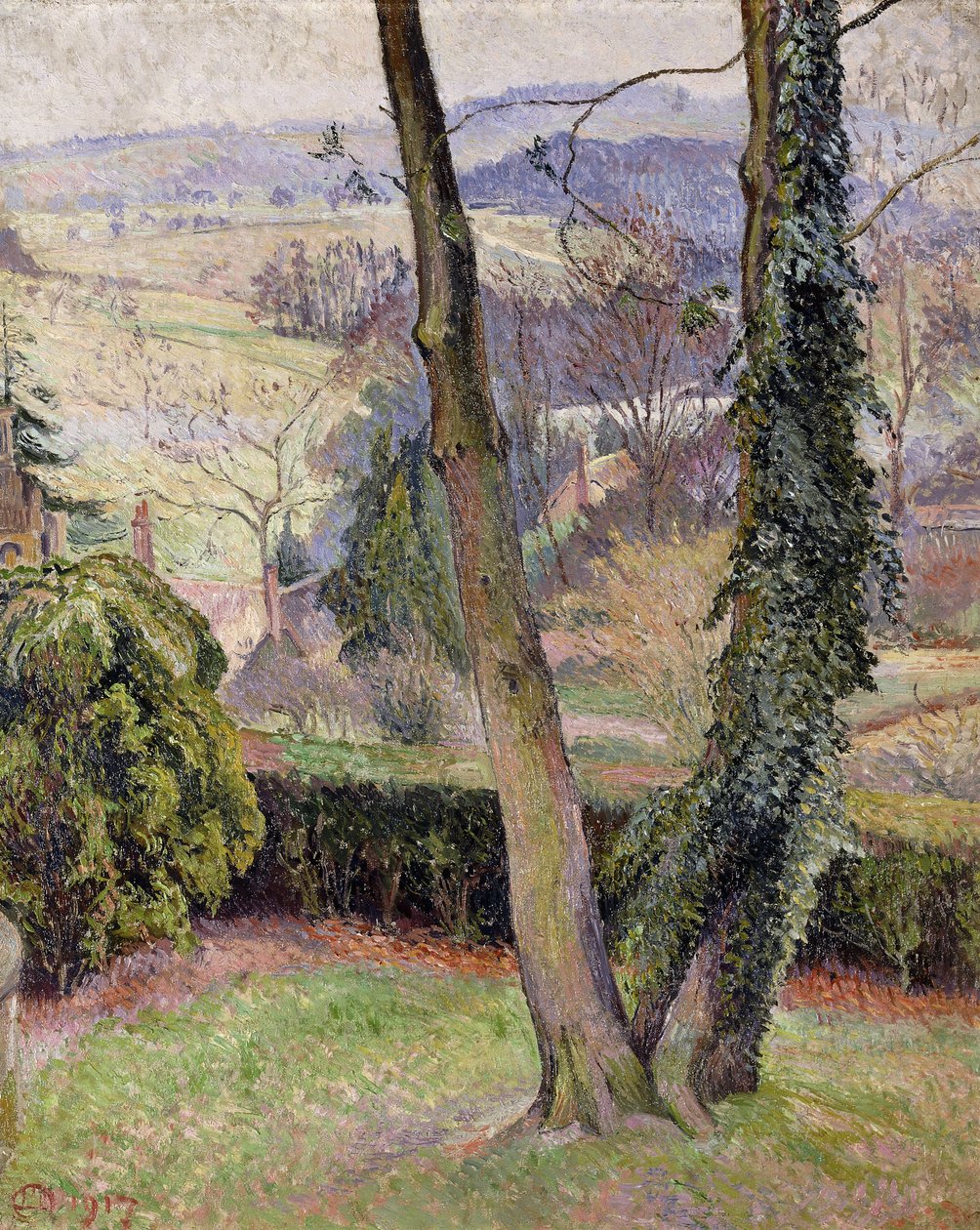 Frost and Mist, Summerleaze, East Knoyle tekijältä Lucien Pissarro