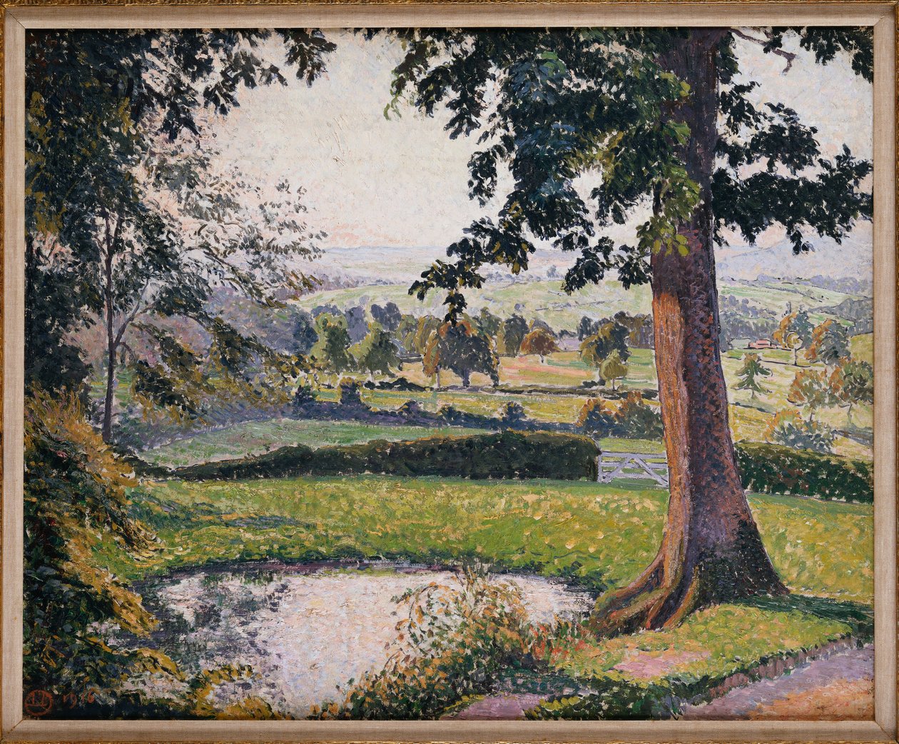Gunvillen lampi, Sedgeville tekijältä Lucien Pissarro