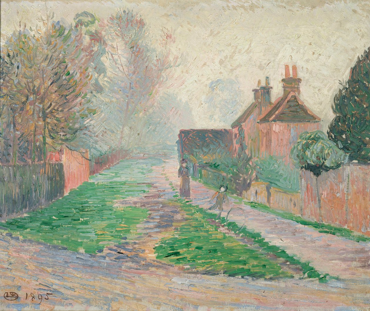 Marraskuun aamu, Epping, 1895 tekijältä Lucien Pissarro