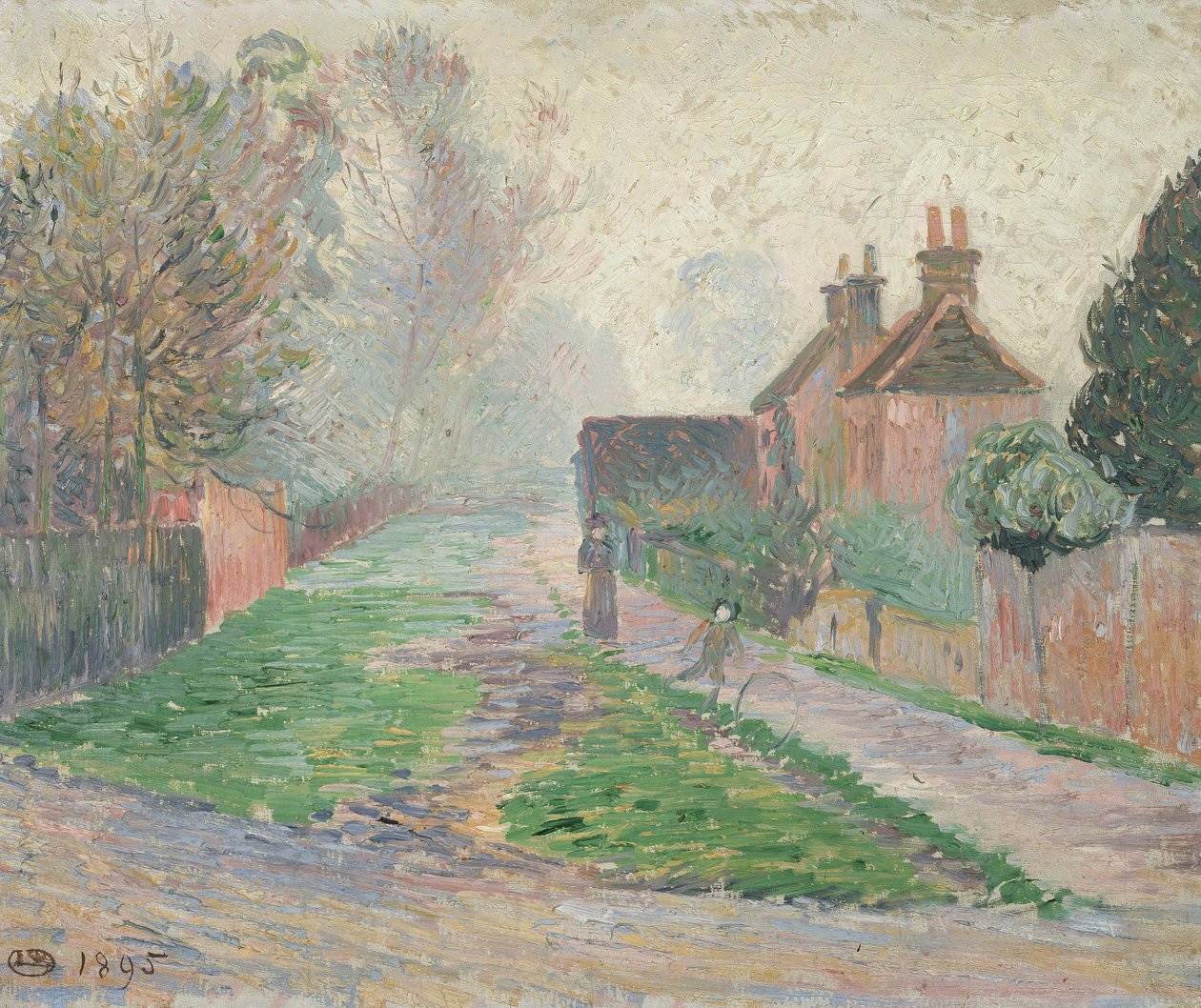 Marraskuun aamu, Epping, 1895 tekijältä Lucien Pissarro