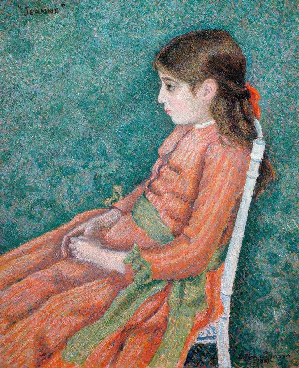 Porträt von Jeanne tekijältä Lucien Pissarro