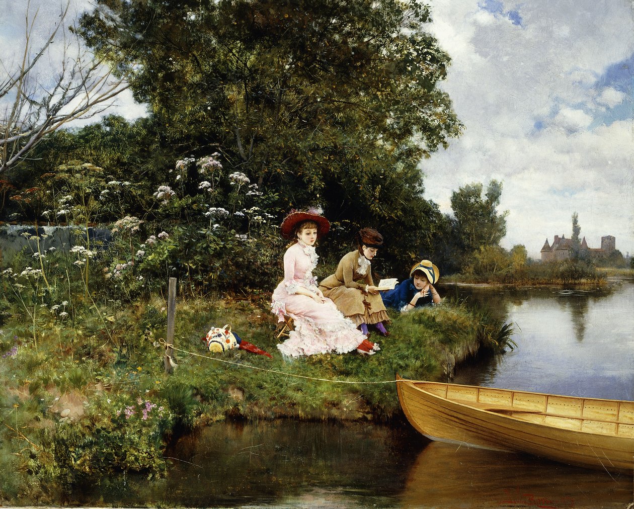 Summer Reverie, 1878 tekijältä Lucius Rossi