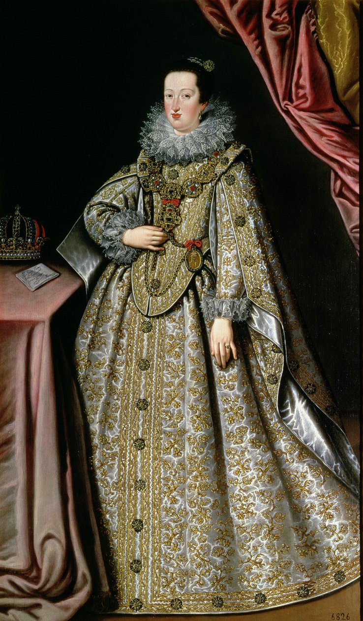 Eleanor Gonzaga (1598-1655), Ferdinand II:n (1578-1637) vaimo, Pyhän Rooman keisari, 1600-luvun alussa tekijältä Lucrina Fetti