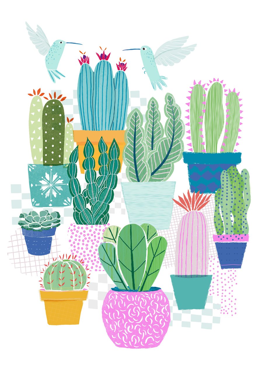 Cactus Love, 2015 (digitaalinen) tekijältä Lucy Banaji