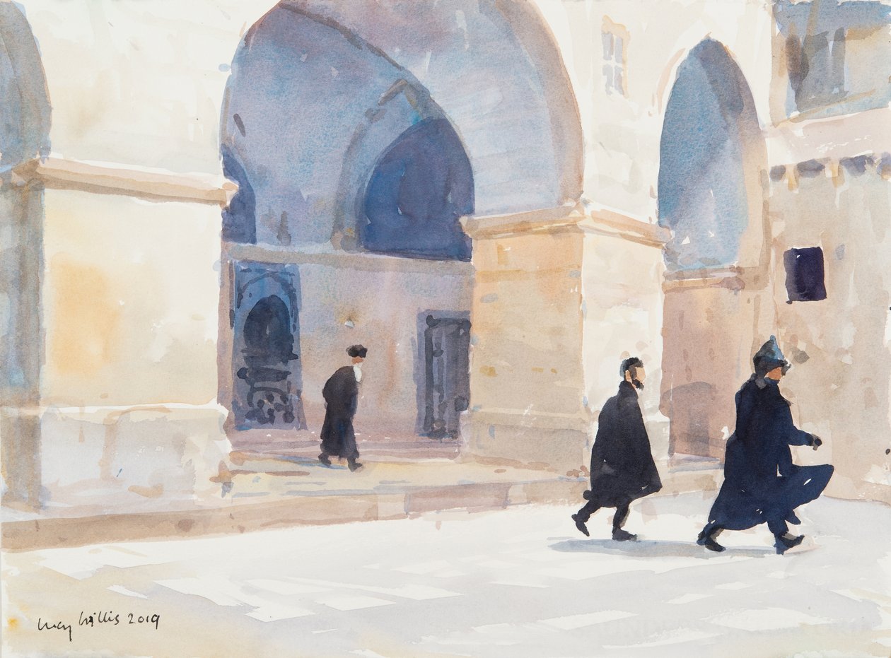 Armenialaiset, Jerusalem, 2019 (w/c paperilla) tekijältä Lucy Willis