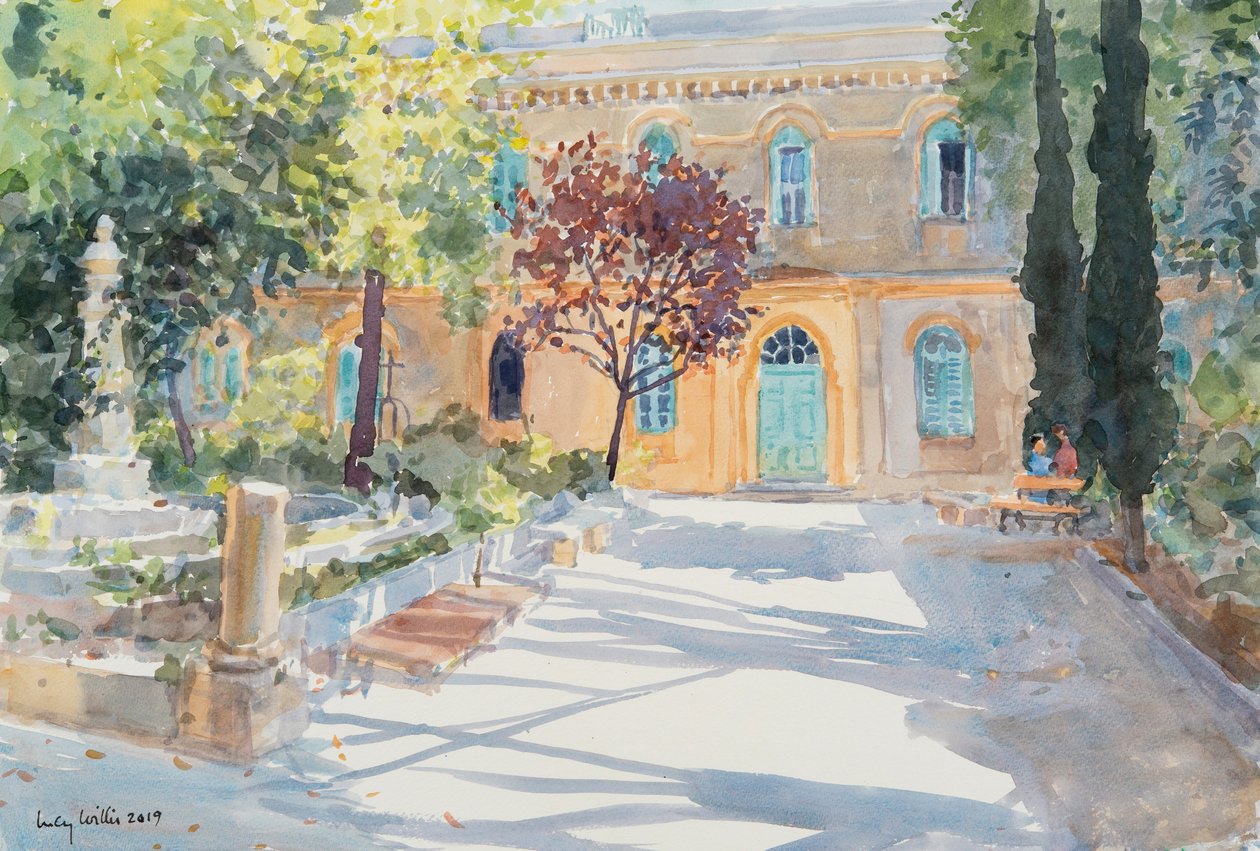 Pyhän Annan kirkko, Jerusalem, 2019 (w/c paperilla) tekijältä Lucy Willis