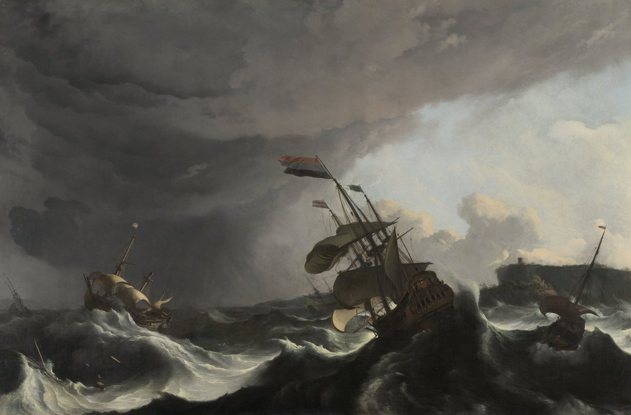 Terheiden taistelu, noin 1695 tekijältä Ludolf Backhuysen