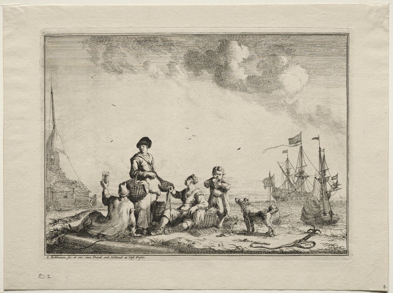 Kalamyyjä, 1701. tekijältä Ludolf Backhuysen