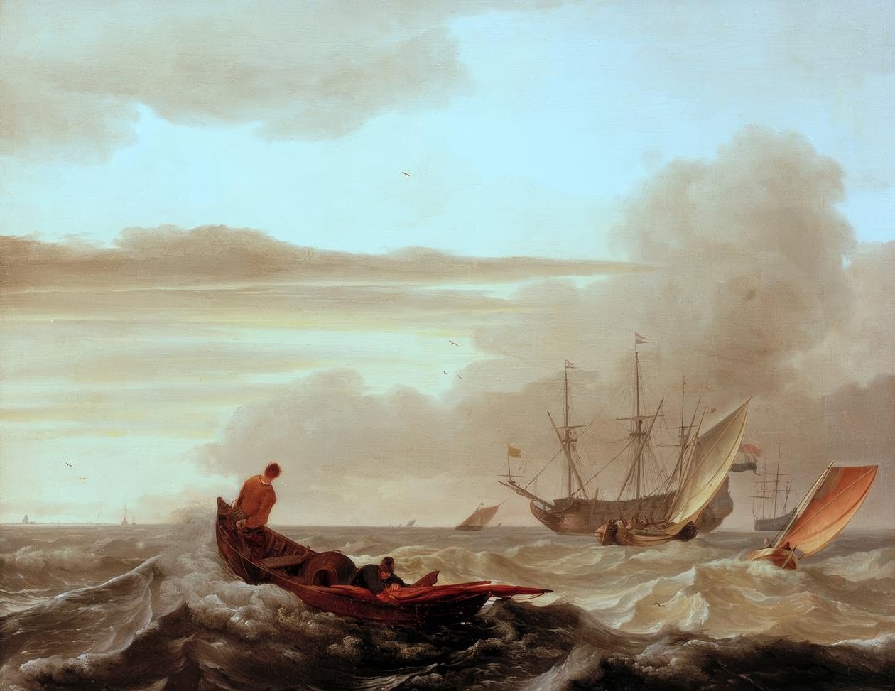 L.Backhuysen, Liikkuva meri tekijältä Ludolf Backhuysen