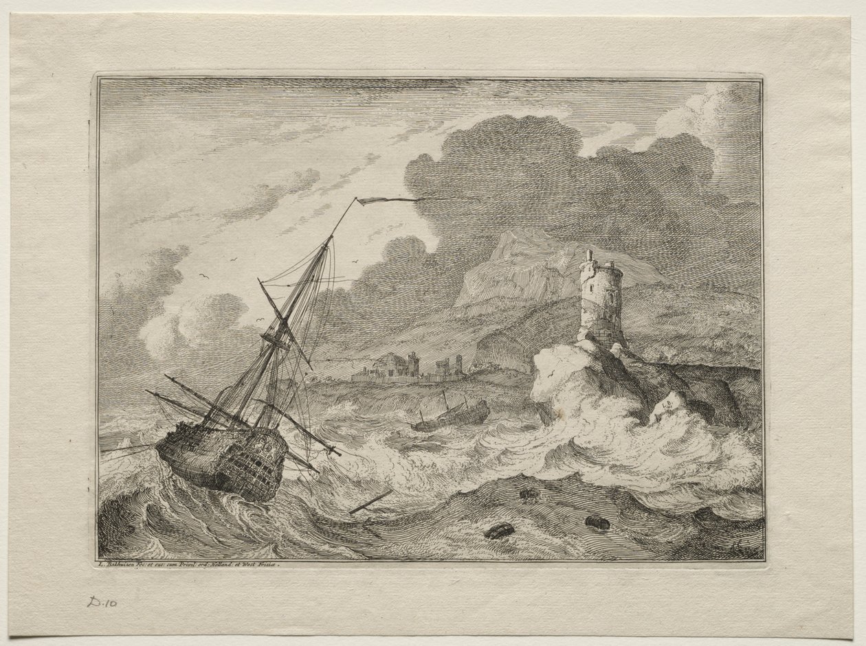 Myrsky merellä, 1701. tekijältä Ludolf Backhuysen