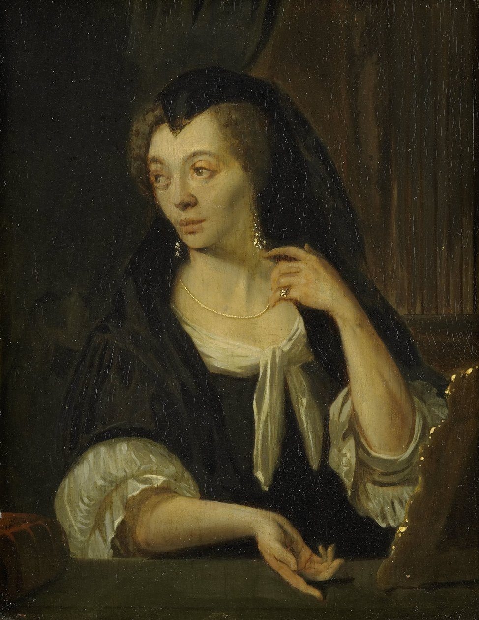 Anna de Hooghe (1645-1717). Taiteilijan neljäs vaimo tekijältä Ludolf Bakhuysen