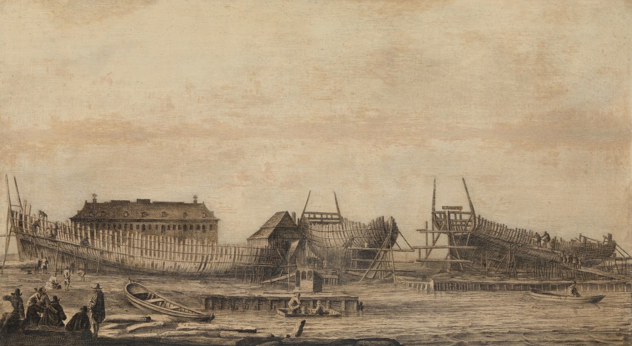 Amsterdamin Admiralityn telakka tekijältä Ludolf Bakhuysen