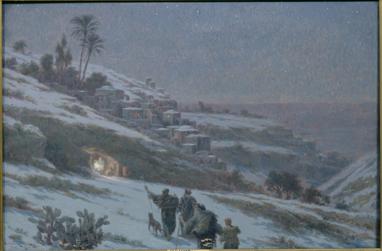 Jouluyö Betlehemissä, 1893 tekijältä Ludovic Alleaume