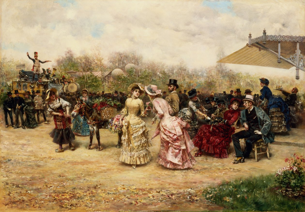 Kukkakauppiaat, 1883 tekijältä Ludovico Marchetti