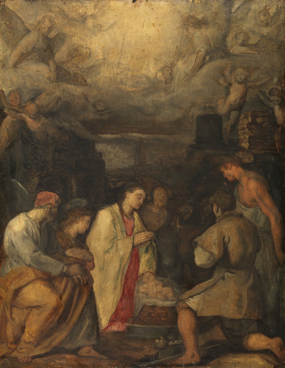 Paimenten palvonta, n. 1602 tekijältä Ludovico Cardi Cigoli